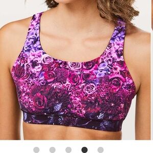 lululemon athletica Purple Floral Sports Bra